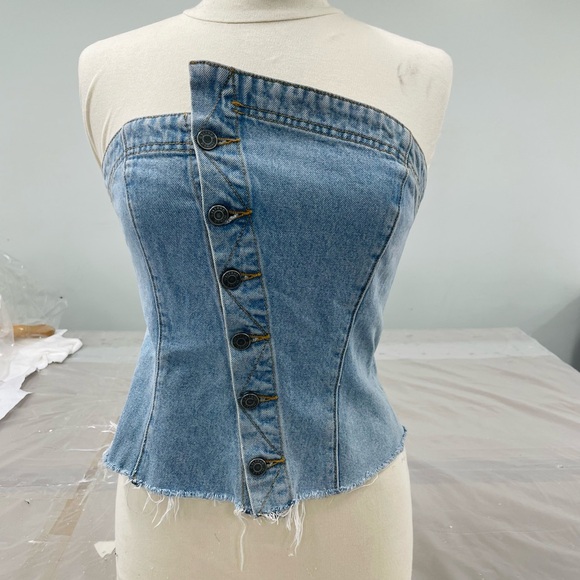 GRLFRND Alina Denim Corset Size Medium. Pre-loved, like new. - Picture 6 of 9